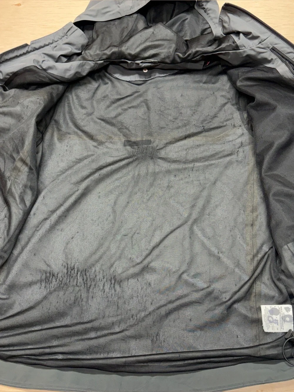 Nike Pitt Panthers Soccer Storm-Fit Hooded Rain Jacket Team Issued Dark Gray